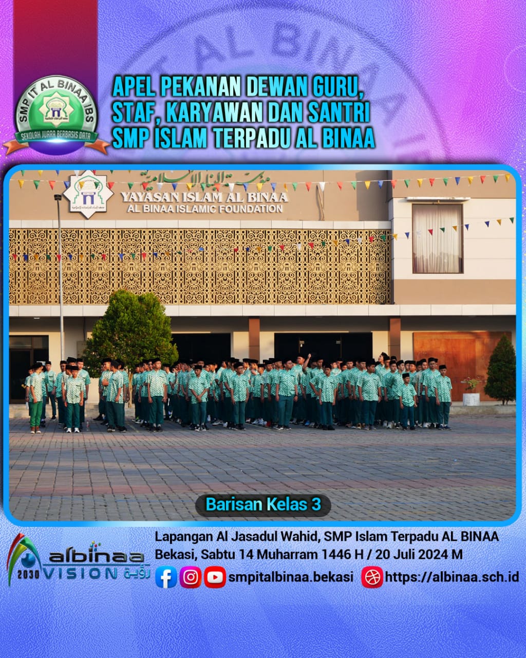 Apel Pagi SMP IT Al Binaa