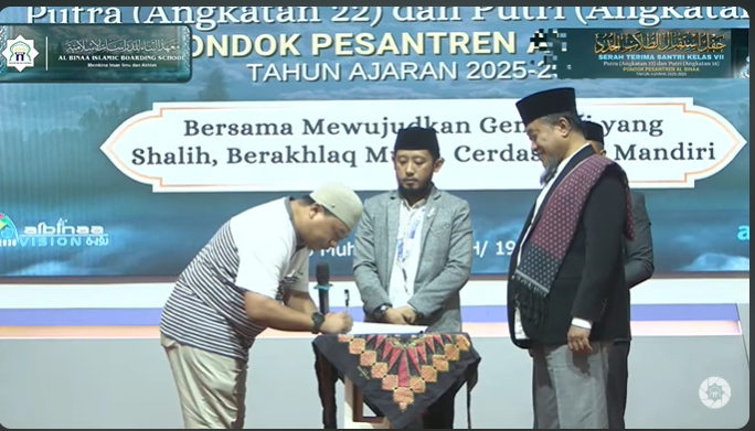 Serah Terima Santri Baru Al Binaa